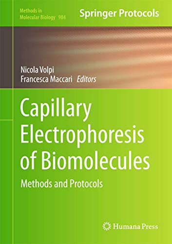 Capillary electrophoresis of biomolecules. Methods and protocols.