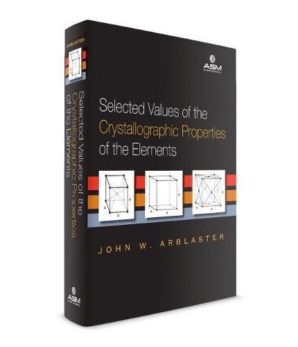 Selected Values of the Crystallographic Properties of the Elements (Hardback) - John W. Arblaster