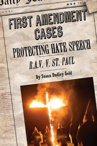 Beispielbild fr Protecting Hate Speech: R.A.V V. St. Paul zum Verkauf von Revaluation Books