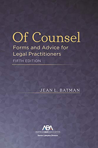 Beispielbild fr Of Counsel: A Guide for Law Firms and Practitioners zum Verkauf von Goodwill of Colorado