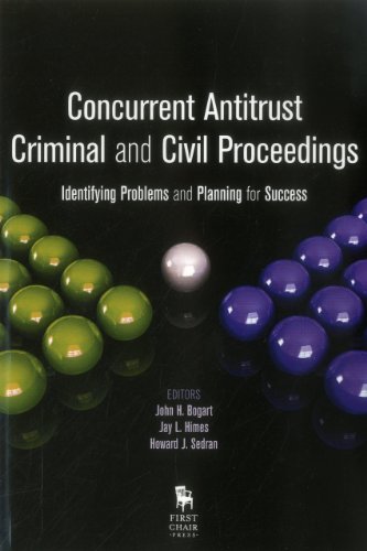 Imagen de archivo de Concurrent Antitrust Criminal and Civil Proceedings: Identifying Problems and Planning for Success a la venta por Mispah books