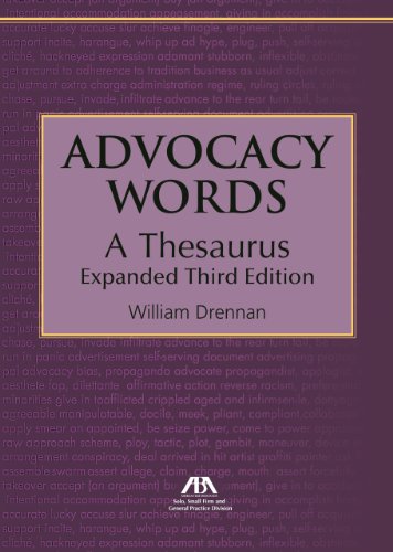 9781627222242: Advocacy Words, a Thesaurus