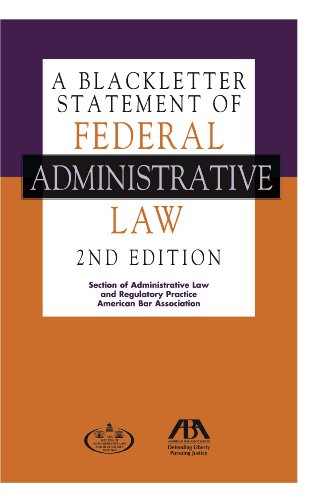 9781627223027: A Blackletter Statement of Federal Administrative Law