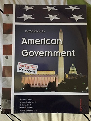 Imagen de archivo de Introduction to American Government a la venta por BookHolders