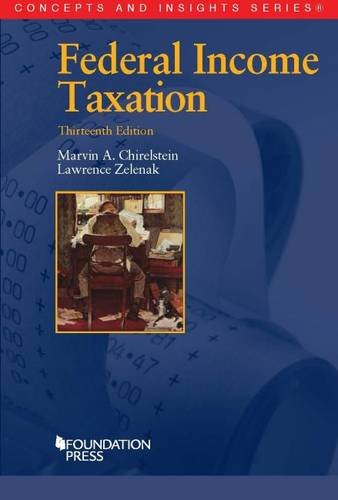 Stock image for Federal Income Taxation, 13th (Concepts and Insights) for sale by Goodwill Books