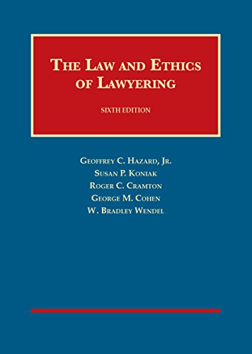 Imagen de archivo de The Law and Ethics of Lawyering (University Casebook Series) a la venta por BooksRun
