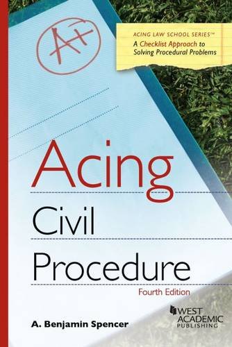 9781628100419: Acing Civil Procedure: A Checklist Approach to Solving Procedural Problems