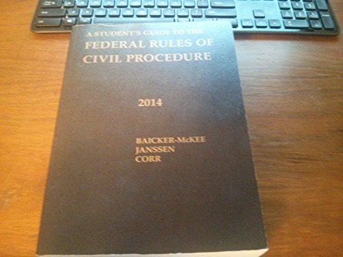 Beispielbild fr A Student's Guide to the Federal Rules of Civil Procedure (Selected Statutes) zum Verkauf von HPB-Red