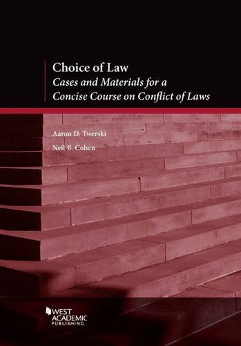 Beispielbild fr Choice of Law (Coursebook) zum Verkauf von BooksRun