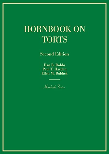 Beispielbild fr Hornbook on Torts (Hornbooks) zum Verkauf von HPB-Red