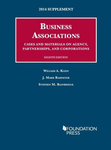 Beispielbild fr Business Associations (University Casebook Series) zum Verkauf von medimops