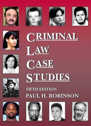 Beispielbild fr Criminal Law Case Studies (Coursebook) zum Verkauf von BooksRun