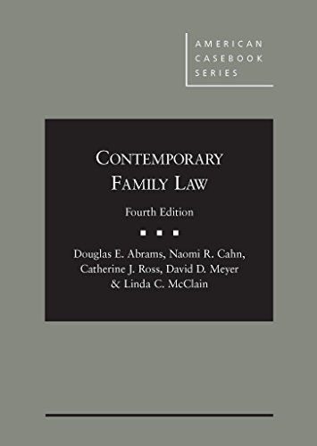 Beispielbild fr Contemporary Family Law, 4th (American Casebook Series) zum Verkauf von GF Books, Inc.