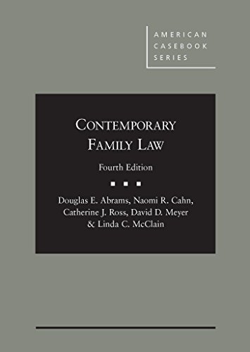 9781628101652: Contemporary Family Law (American Casebook Series)