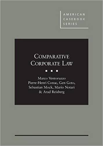 Stock image for Comparative Corporate Law (American Casebook Series) for sale by ThriftBooks-Dallas