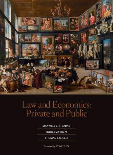 Stock image for Law and Economics: Private and Public (Coursebook) for sale by HPB-Diamond
