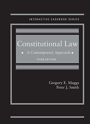 Beispielbild fr Constitutional Law : A Contemporary Approach zum Verkauf von Better World Books