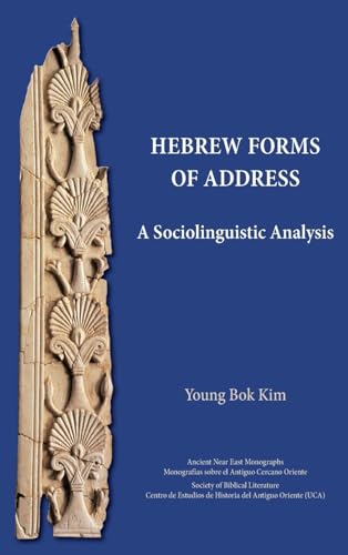 Stock image for Hebrew Forms of Address: A Sociolinguistic Analysis for sale by GreatBookPrices