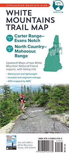 9781628420760: Appakachian Mountain Club White Mountains Trail Map: Maps 5-6: Carter Range-Evans Notch and North Country-Mahoosuc Range [Lingua Inglese]