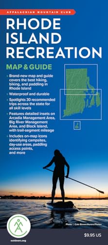 9781628421118: Appalachian Mountain Club Rhode Island Recreation Map & Guide