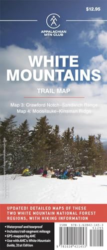 9781628421453: AMC White Mountains Trail Map 3-4: Crawford Notch-Sandwich Range and Moosilauke-Kinsman Ridge (Appalachian MTN Club, 3-4)