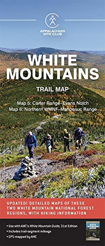 9781628421460: White Mountains Trail Map: Map 5: Carter Range-evans Notch / Map 6: Northern Wmnf-mahoosuc Range (AMC White Mountains Trail Maps)