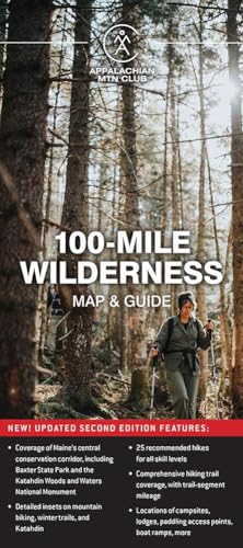 9781628421644: 100-Mile Wilderness Map & Guide (The Appalacian Mtn Club)