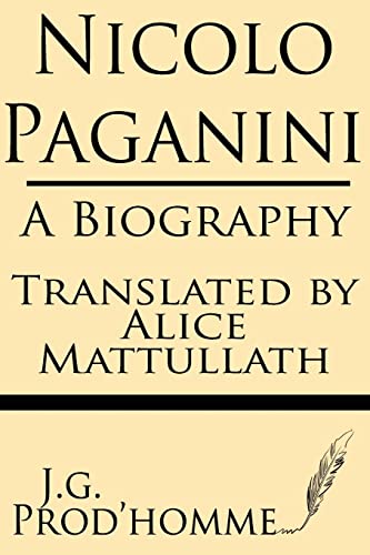 Imagen de archivo de Nicolo Paganini: A Biography a la venta por GreatBookPrices