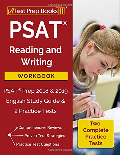 9781628455816: PSAT Reading and Writing Workbook: PSAT Prep 2018 & 2019 English Study Guide & 2 Practice Tests