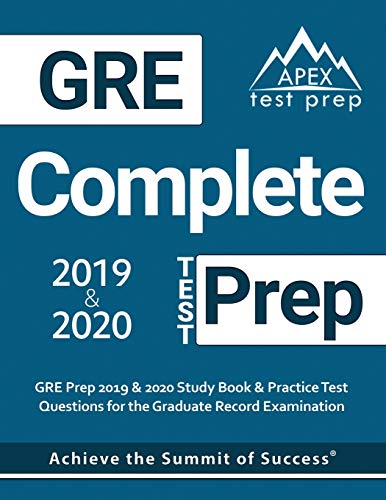 Imagen de archivo de GRE Complete Test Prep: GRE Prep 2019 2020 Study Book Practice Test Questions for the Graduate Record Examination a la venta por Red's Corner LLC