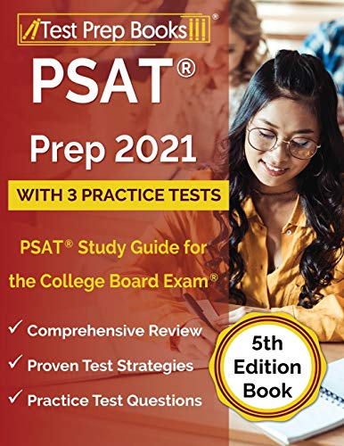9781628457797: PSAT Prep 2021 with 3 Practice Tests: PSAT Study Guide for the College Board Exam [5th Edition Book]