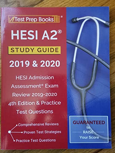 Stock image for HESI A2 Study Guide 2020-2021: HESI Admission Assessment Exam Review 2020 and 2021 with Practice Test Questions [6th Edition] for sale by Greenway
