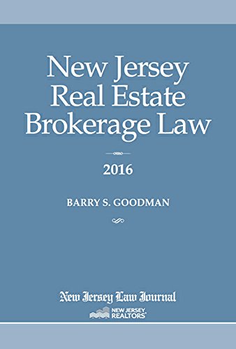 9781628810479: New Jersey Real Estate Brokerage Law 2016