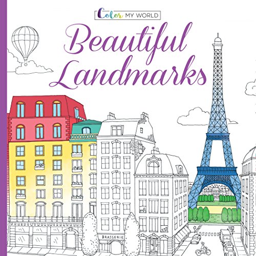 Beispielbild fr Color My World: Beautiful Landmarks (Adult Coloring Book) zum Verkauf von Wonder Book