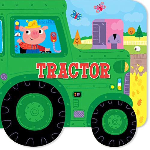 Beispielbild fr Tractor-Follow the Adventures of a Hardworking Vehicle and Animal Friends in this Colorful Tractor-Shaped Board Book zum Verkauf von Your Online Bookstore