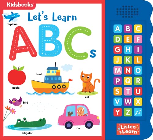 9781628854893: Let's Learn ABCs - Interactive Sound Book for Toddlers | 27 Fun Buttons, Tracing & Alphabet Song | Touch & Feel Board Book for Early Learning