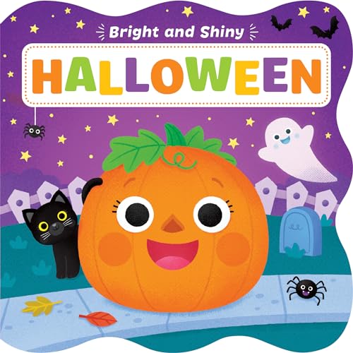 Beispielbild fr Halloween-Chunky Board Book with Bright and Shiny Foil Illustrations make Learning Halloween-Themed Words Fun!-Ages 12-36 Months (Bright and Shiny) zum Verkauf von SecondSale