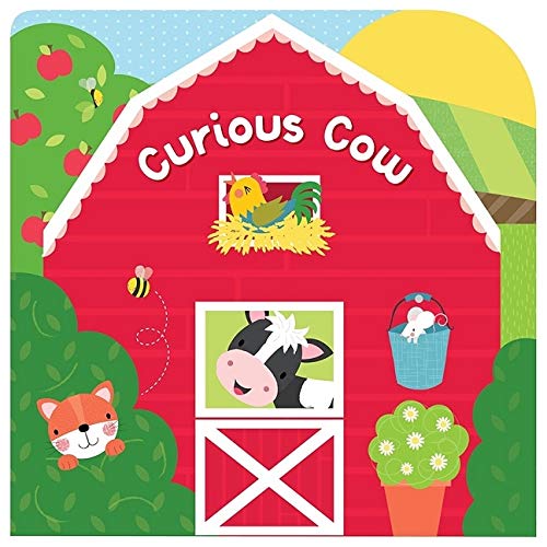 Stock image for Curious Cow-Charming Illustrations, Sweet Rhymes and Fun Shaped Pages make this a Perfect Gift for Babies and Toddlers (Layered Board Book) for sale by Orion Tech