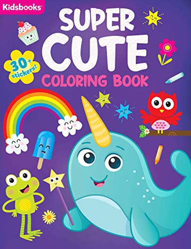 Beispielbild fr Super Cute Coloring Book-96 Pages of Super Cute Fun-Includes 30+ Stickers (Super Color Books Color & Learn) zum Verkauf von SecondSale