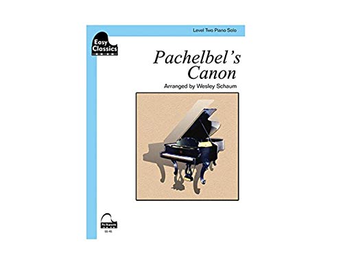 Imagen de archivo de Pachelbel's Canon: Schaum Easy Classics Level 2 Piano Solo Sheet (Schaum Publications Sheet Solo) a la venta por GF Books, Inc.