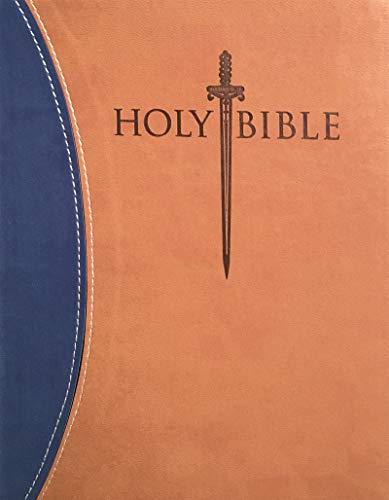 9781629115221: Holy Bible: King James Version, Blue/Tan Ultrasoft, Giant Print, Sword Study Bible