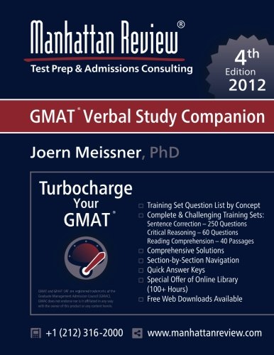 9781629260037: Manhattan Review Turbocharge your GMAT: Verbal Study Companion [4th Edition]