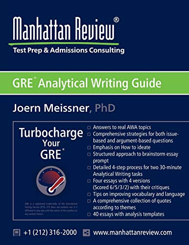 Beispielbild fr Manhattan Review GRE Analytical Writing Guide: Answers to Real AWA Topics zum Verkauf von ThriftBooks-Atlanta