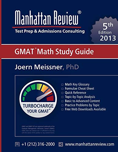 Beispielbild fr Manhattan Review GMAT Math Study Guide [5th Edition] zum Verkauf von Reuseabook