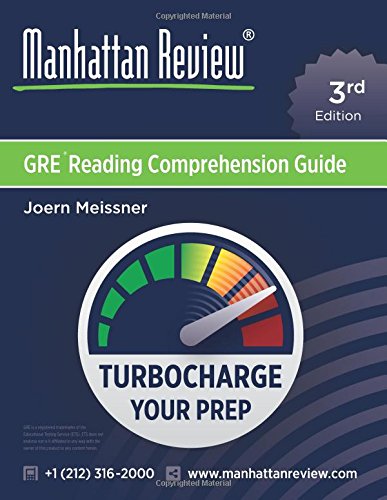 9781629260822: Manhattan Review GRE Reading Comprehension Guide [3rd Edition]: Turbocharge Your Prep