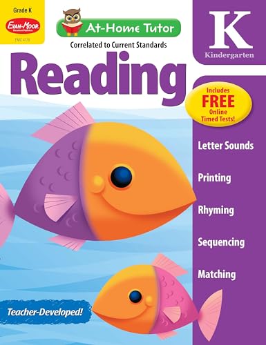 9781629380018: At-Home Tutor: Reading, Kindergarten Workbook