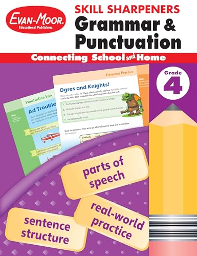Immagine dell'editore per Evan-Moor Skill Sharpeners Grammar and Punctuation Workbook, Grade 4, Nouns, Verbs, Sentence Structure, Subject, Predicate, Language Handbook, Real-World Practice, Fun Activities, Homeschool, Practice venduto da BookShop4U