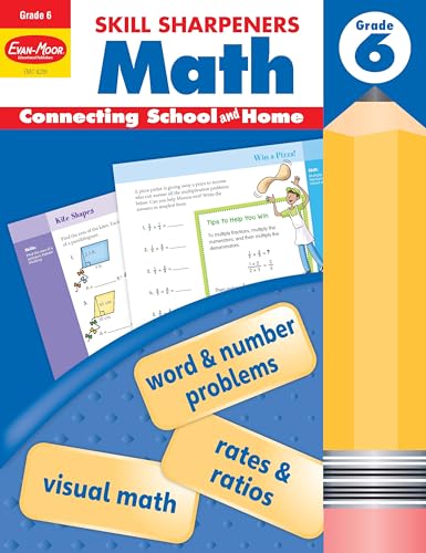 Stock image for Evan-Moor Skill Sharpeners Math Workbook, Grade 5, Multiplication, Division, Test Prep, Geometry, Measurements, Graphing, Fractions, Decimals, Logical Thinking, Algebra, Ratios, Percentage, Homeschool for sale by Goodwill of Colorado