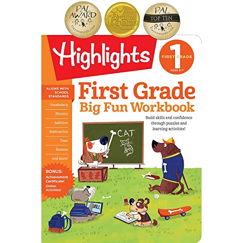 Imagen de archivo de The Big Fun First Grade Activity Book: Build skills and confidence through puzzles and early learning activities! (Highlights Big Fun Activity Workbooks) a la venta por WorldofBooks