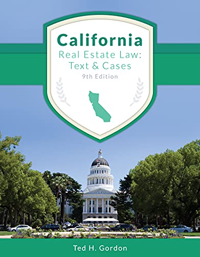 Imagen de archivo de California Real Estate Law: Text and Cases a la venta por Save With Sam